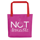 Not Invisible (Pink Tote Bag)