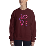 LOVE (for the Special Needs Community) Sweatshirt Stacked Design 2 of 3