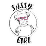 Sassy Girl (Esperanza - Raising Dion) Design 01 Sticker