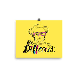 Poster be different Raising Dion Esperanza fan Netflix Sammi Haney wheelchair pink glasses disability osteogenesis imperfecta