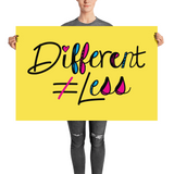 Different Does Not Equal Less (As Seen on Netflix's Raising Dion) Poster