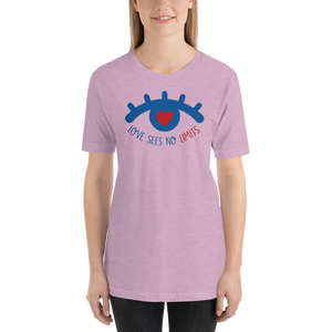 Shirt love sees no limits luv heart eye disability special needs expectations future