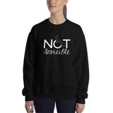 Not Invisible (Sweatshirt - Dark Colors Women's Design)