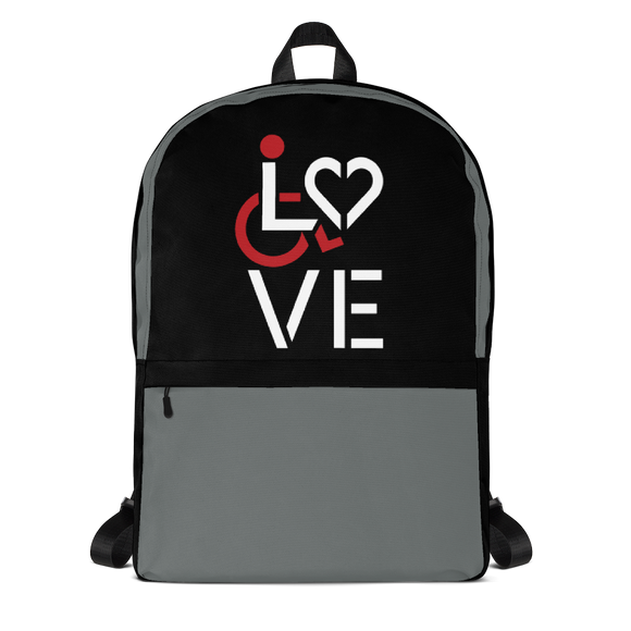 backpack school showing love for the special needs community heart disability wheelchair diversity awareness acceptance disabilities inclusivity inclusion