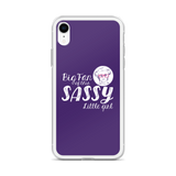 Big Fan of this Sassy Little Girl (Esperanza - Raising Dion) Purple iPhone Case