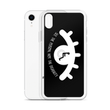 See the Person, Not the Disability (Eyelash Design) Black iPhone Case