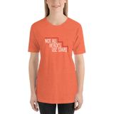 Not All Heroes Use Stairs (Dark Unisex Shirt)