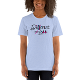 Different Does Not Equal Less (Disability Logo Added into "D") Light Shirts