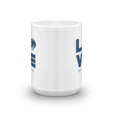 Love Sees No Limits (Halftone Stacked Design, Mug)