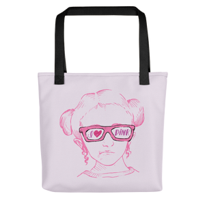 tote bag I love Pink pink glasses love luv heart Raising Dion Esperanza fan Netflix Sammi Haney