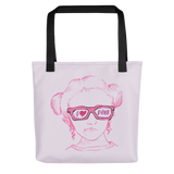 tote bag I love Pink pink glasses love luv heart Raising Dion Esperanza fan Netflix Sammi Haney