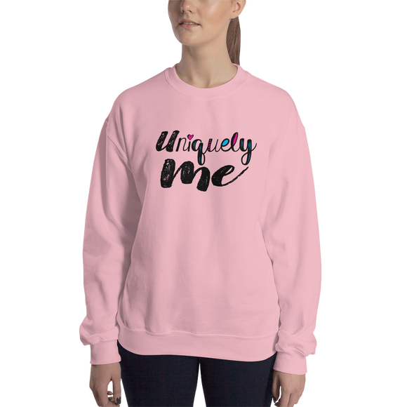 sweatshirt Uniquely me different one of a kind be yourself acceptance diversity inclusion inclusivity individual