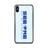 See Me Not My Disability (Halftone) Blue iPhone Case