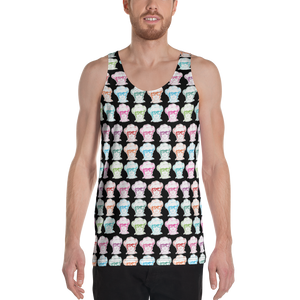 Unisex Tank Top Print All Over  Colored Faces of Sammi Haney Esperanza Netflix Raising Dion fan sassy wheelchair pink glasses disability osteogenesis imperfecta OI