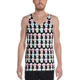 Unisex Tank Top Print All Over  Colored Faces of Sammi Haney Esperanza Netflix Raising Dion fan sassy wheelchair pink glasses disability osteogenesis imperfecta OI