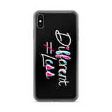 Different Does Not Equal Less (As Seen On Netflix’s Raising Dion) Black iPhone Case