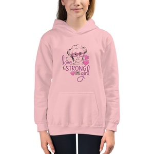 kid's hoodie I love this strong little girl Sammi Haney Fan Esperanza Netflix Raising Dion strong little wheelchair pink glasses disability osteogenesis imperfecta