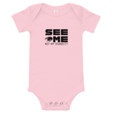 See Me Not My Disability (Halftone) Baby Onesie