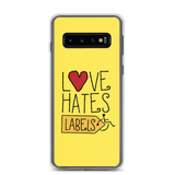 Samsung case Love Hates Labels disability special needs awareness diversity wheelchair inclusion inclusivity acceptance