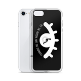 See the Person, Not the Disability (Eyelash Design) Black iPhone Case