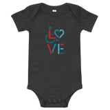 LOVE (for the Special Needs Community) Baby Onesie Stacked Design 3 of 3