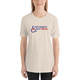 Different but Equal (Disability Equality Logo) Design 2 Unisex Shirt