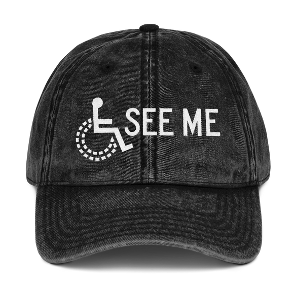 hat See me not my disability wheelchair invisible acceptance special needs awareness diversity inclusion inclusivity 