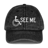 hat See me not my disability wheelchair invisible acceptance special needs awareness diversity inclusion inclusivity 