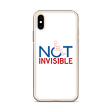 Not Invisible (White iPhone Case)