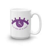 See the Person, Not the Disability (Eyelash Design) Mug