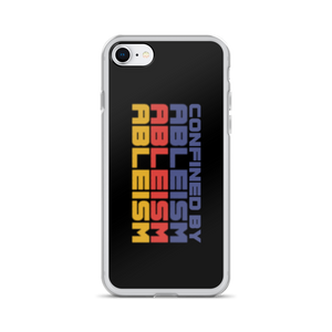 Confined by Ableism (Halftone) iPhone Case