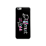 Different Does Not Equal Less (As Seen On Netflix’s Raising Dion) Black iPhone Case