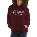 Different Does Not Equal Less (As Seen on Netflix's Raising Dion) Hoodie Dark Colors
