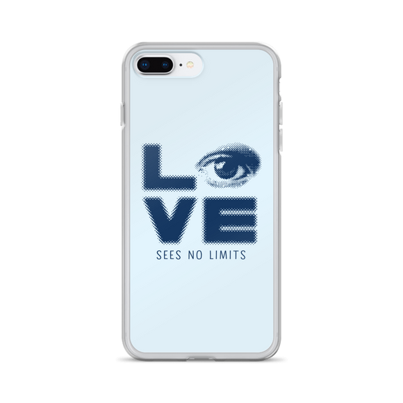 Love Sees No Limits (Halftone Stacked Design, iPhone Case)