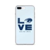 Love Sees No Limits (Halftone Stacked Design, iPhone Case)