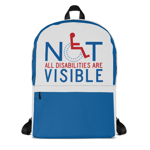 backpack school not all disabilities are visible invisible disabilities hidden non-visible unseen mental disabled Psychiatric neurological chronic