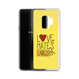 Love Hates Labels (Yellow Samsung Case)