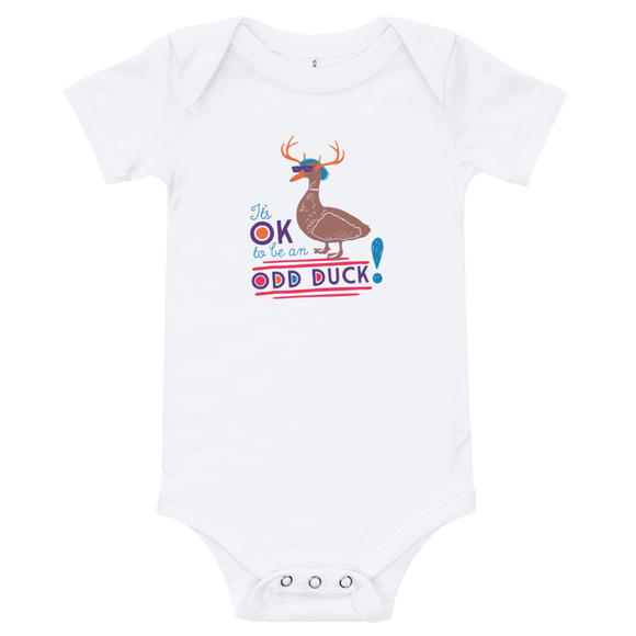 baby onesie babysuit bodysuit It’s OK to be an odd duck Raising Dion Esperanza fan Netflix Sammi Haney different bird