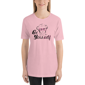 shirt Be Yourself peer pressure acceptance popularity self-image insecurity positive self-esteem Sammi Haney Esperanza Netflix Raising Dion 