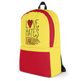 Love Hates Labels (Yellow Backpack)