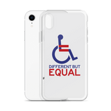 Different but Equal (Disability Equality Logo) iPhone Case