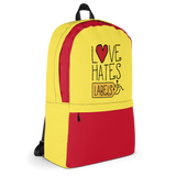 Love Hates Labels (Yellow Backpack)