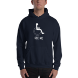 See Me (Not My Disability) Unisex Hoodie Dark Colors