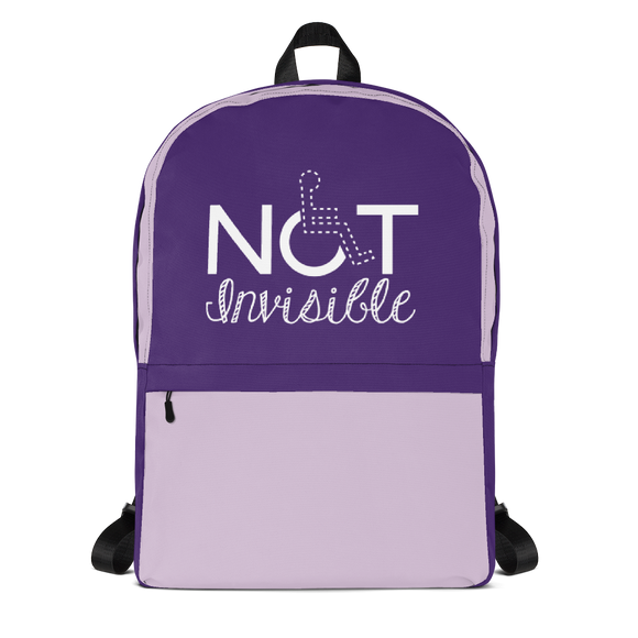 backpack school not invisible disability special needs awareness diversity wheelchair inclusion inclusivity acceptance