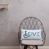 LOVE (for the Special Needs Community) Pillow 20x12 or 18x18