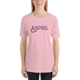Different but Equal (Disability Equality Logo) Design 2 Unisex Shirt