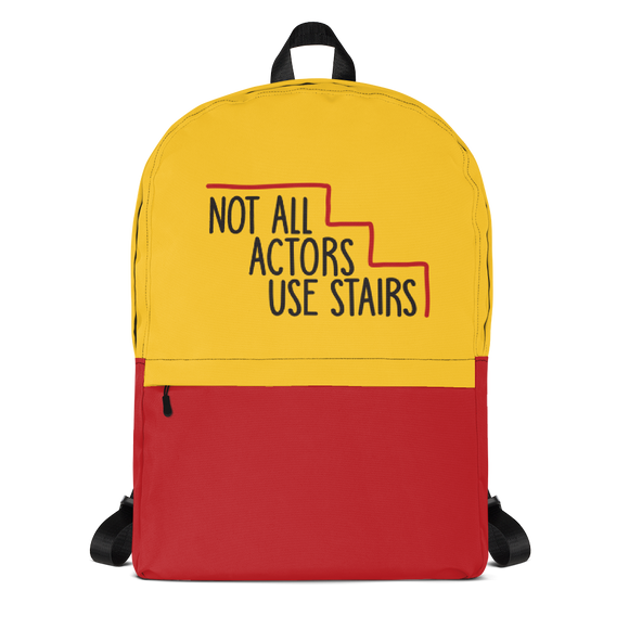 school backpack Not All Actors Use Stairs acting actress Hollywood ableism disability rights inclusion wheelchair inclusive disabilities
