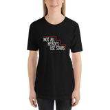 Not All Heroes Use Stairs (Dark Unisex Shirt)
