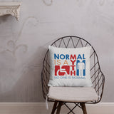 Normal is a Myth (Sign Icons) Pillow