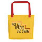 tote bag Not All Heroes Use Stairs hero role model super star ableism disability rights inclusion wheelchair disability inclusive disabilities